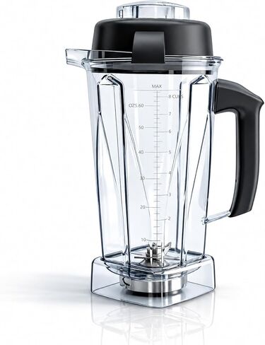 حاوية بديلة لإبريق الخلاط سعة 64 أونصة متوافقة مع سلسلة Vitamix 5200، 5300، 6300، 7500، E310، E320، VM0101، VM0103 Classic & Explorian، وعاء خالٍ من مادة BPA مع غطاء in Kuwait