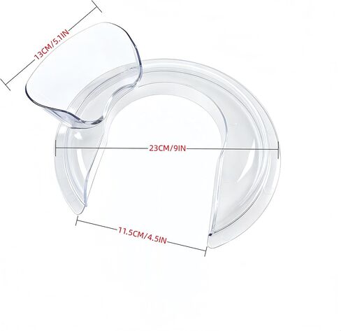 4.5-5 QT Tilt-Head Stand Mixer Splash Guard, Food Grade Durable Mixer Bowl Lid with Tight Seal, Anti-Spill & Anti-Leak, Compatible with KitchenAid Tilt-Head Mixers, Dishwasher Safe in Kuwait