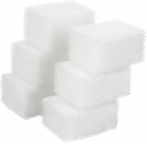AQUANEAT 6-Pack Replacement Filter Sponge Pads, Aquarium Foam Insert Compatible with AquaClear 20, Fish Tank Filter Media in Kuwait
