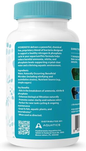 Hydrenefix Aquarium Treatment – Ammonia, Nitrite & Phosphate Stabilizer– 5oz Freshwater Fish Tank Water Conditioner, Clarifier & Stabilizer – Aquarium Water Treatment & Tank Cleaner Solution in Kuwait