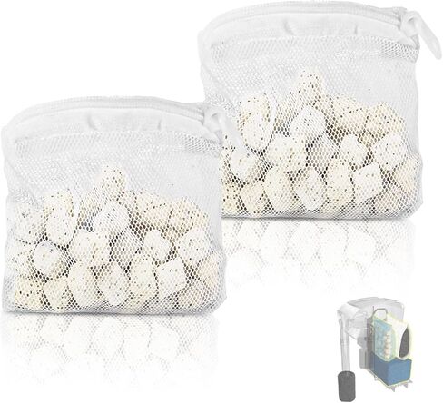 2 Pack of Biomax Filter Media Kit Compatible with Fluval AC20/AC30 Power Filter, 1.5 oz/42 g Aquarium Bio Filters Media for Use in Freshwater & Saltwater Aquariums in Kuwait