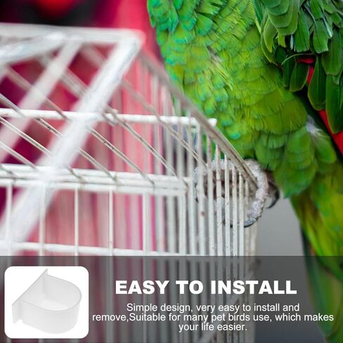 KESYOO 4Pcs Sturdy Feeder Bowl Durable Pet Bird Food Holder for Cage Parrot Food Dispenser for Birds and Parrots in Kuwait