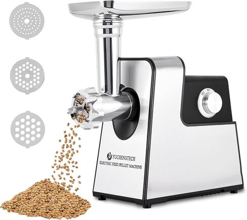 YUCHENGTECH Electric Animal Feed Pellet Machine Pet Food Pellet Machine for Making Cat Dog Bird Fish Feed with 3mm/5mm/7mm Molds 500W 110V in Kuwait
