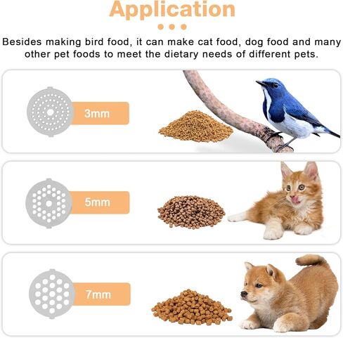 YUCHENGTECH Electric Animal Feed Pellet Machine Pet Food Pellet Machine for Making Cat Dog Bird Fish Feed with 3mm/5mm/7mm Molds 500W 110V in Kuwait