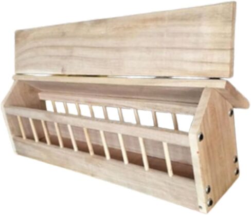 Gralara Pigeon Feeder Trough Bird Feeding Bowl Birds Supplies Chicken Feeder Poultry Food Dispenser for Ducklings Home Garden Birds, 40x11x7cm in Kuwait