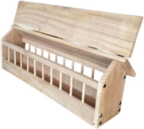 Gralara Pigeon Feeder Trough Bird Feeding Bowl Birds Supplies Chicken Feeder Poultry Food Dispenser for Ducklings Home Garden Birds, 40x11x7cm in Kuwait