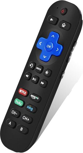 Gvirtue Remote Control for Roku TVs, Replacement for TCL/Hisense/Onn/Insignia/Sharp/westinghouse/Element/JVC Roku Smart TV, Universal TV Remote with Netflix/Disney+/Hulu/Prime Video in Saudi Arabia
