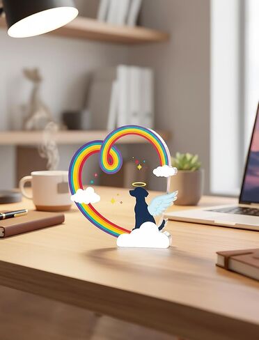 هدايا تذكارية للكلاب من الأكريليك من ZooZoo، هدية وتذكار مدروس لتعاطف فقدان الكلب، زينة ديكور على شكل قلب كريستالي لغرفة المعيشة أو غرفة النوم أو المكتب in Kuwait