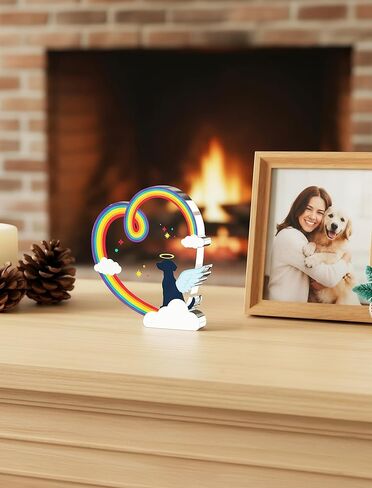 هدايا تذكارية للكلاب من الأكريليك من ZooZoo، هدية وتذكار مدروس لتعاطف فقدان الكلب، زينة ديكور على شكل قلب كريستالي لغرفة المعيشة أو غرفة النوم أو المكتب in Kuwait