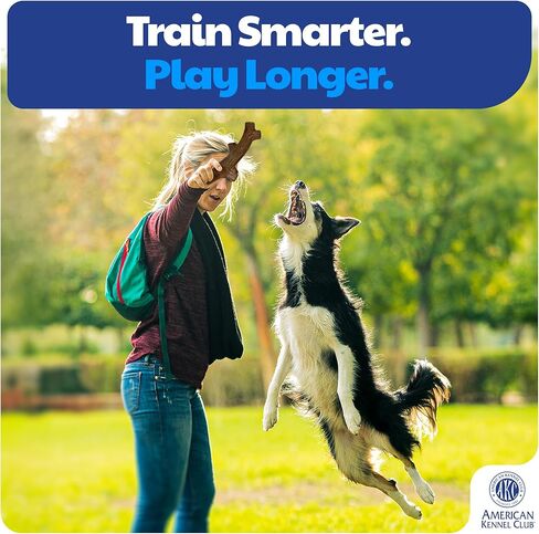 American Kennel Club عبوة من قطعتين لتدريب الكلاب على المضغ، ألعاب للكلاب على شكل عظمة متفرعة من البولي بروبيلين المملوءة بالخشب، ألعاب متينة للكلاب للمضغ المعتدل، معطرة بلحم البقر للمشاركة طويلة الأمد، تدعم صحة الأسنان in Kuwait