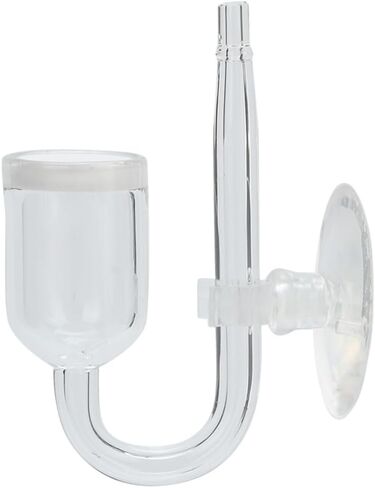 Glass Aquarium CO2 Atomizer Fine Bubble Diffuser with Suction Cup, Leak-Proof Design for Fish Tank Oxygenation in Kuwait