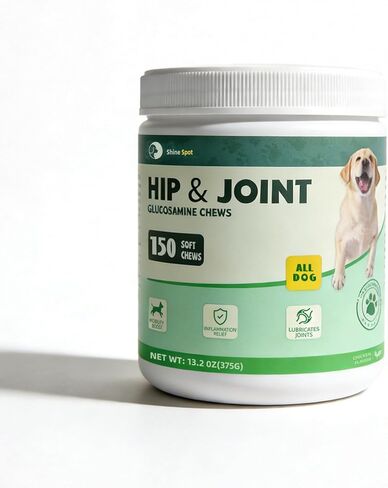 Glucosamine for Dogs 150pcs Joint Support Supplement Dog Hip and Joint Chondroitin Chews Treats with MSM, Omega3, Dog Joint Pain Relief Mobility Supplements Chicken Flavor Fit All Breed in Kuwait