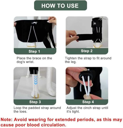 Dog Front Leg Support Brace for Foot Drop, Canine Knuckling Prevention, Toe Dragging Assistance in Saudi Arabia