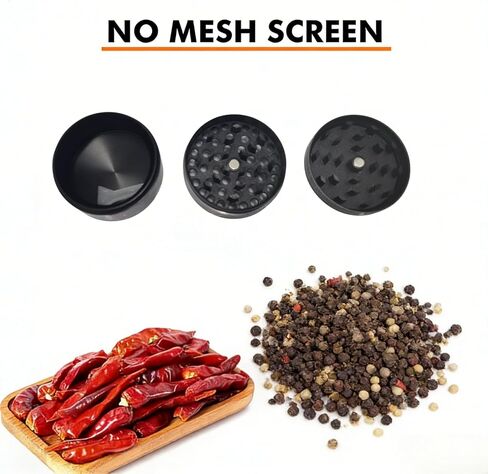 2.5-Inch Grinder, Kitchen Essential For Pepper, Sea Salt, And Coffee Beans. (2.5 Inch) in Kuwait