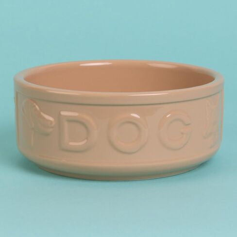 Mason Cash: وعاء Cane Dog - 7 بوصات، 40.6 أونصة - أسمر، طبق طعام وماء، خزف حجري متين، آمن للاستخدام في الميكروويف وغسالة الأطباق، وجبة طعام الحيوانات الأليفة - ترطيب in Kuwait