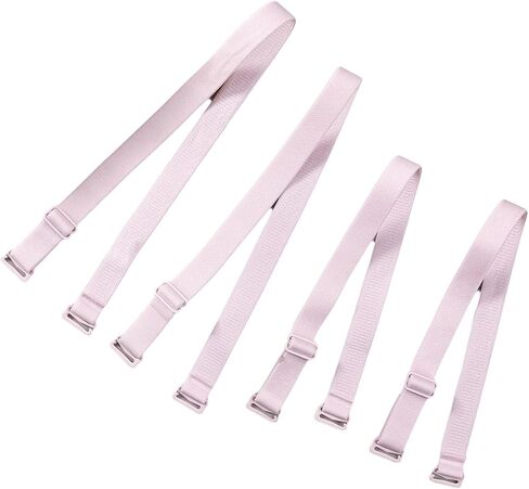2 Pairs Women Convertible Plain Bra Straps Replacement for Women Bra 18/21/25mm Width 18" and 21" Long in Saudi Arabia