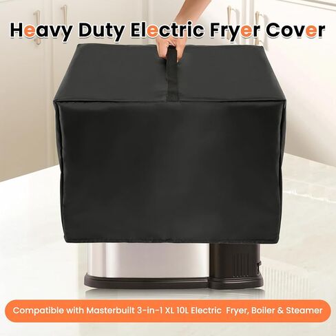 Turkey Fryer Cover Replacement Parts for Masterbuilt 3-in-1 XL 10L Electric Fryer, Boiler & Steamer, Back Deep Fryers Cover Accessory - Waterproof & Dustproof Protective Case in Kuwait