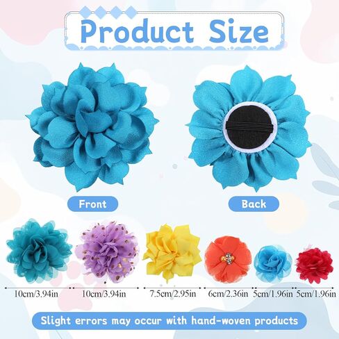 120 Pcs Dog Collar Flower Bow Accessories Bulk, Flowers Pet Bowtie Floral Cat Accessory, Multi Color Dog Charms Bow Tie Pet Flower Charms Holiday Puppy Bows Ties for Puppy Pets Grooming Accessories in Kuwait