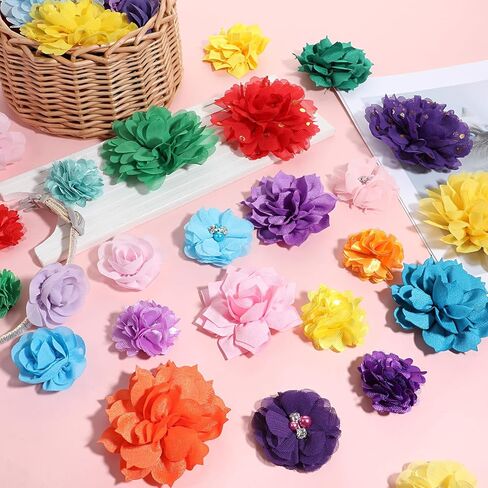 120 Pcs Dog Collar Flower Bow Accessories Bulk, Flowers Pet Bowtie Floral Cat Accessory, Multi Color Dog Charms Bow Tie Pet Flower Charms Holiday Puppy Bows Ties for Puppy Pets Grooming Accessories in Kuwait