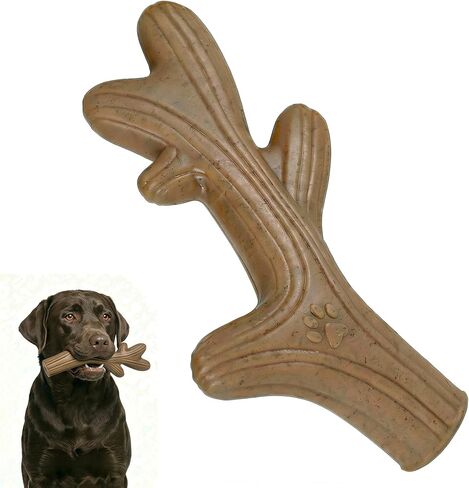 لعبة مضغ كلب قرن الوعل المتينة من Paw-FECT، نكهة لحم البقر الحقيقية، لعبة تسنين من النايلون القوي، رائعة للمضغ والتدريب العدواني، تدوم طويلاً وتنظف الأسنان، تمنع الملل لجميع السلالات/الأحجام in Kuwait