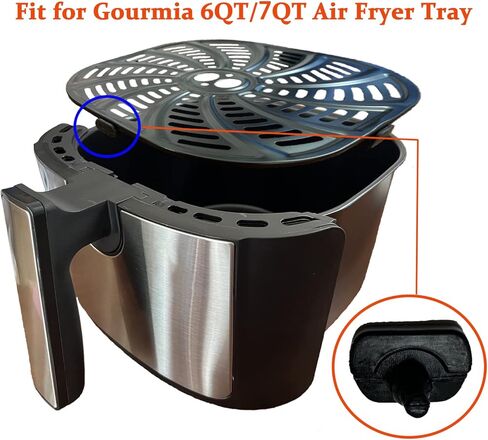 Air Fryer Rubber Feet for Gourmia Air Fryers, 4PCS Upgraded Air Fryer Silicone Rubber Bumpers, Rubber Tabs, Rubber Tips, Rubber Parts for Gourmia Air Fryer Crisper Tray in Kuwait