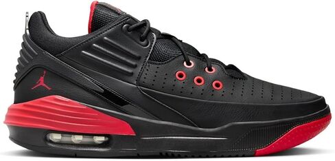Jordan Max Aura 5 Men's Shoes (DZ4353-006, Black/Black/University Red) Size 9 in Saudi Arabia