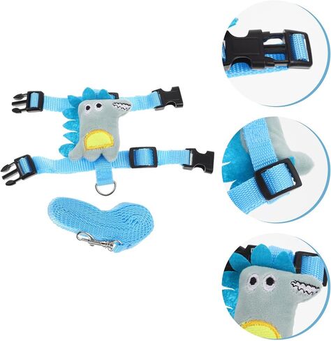 Cabilock Rabbit Harness Leash Set, Strap Traction Rope with Anti-Escape Design, Small Size for Dwarf Rabbits and Small Pets, Decorative Bunny Leash for Outdoor Use, 2pcs Pet Supply in Kuwait