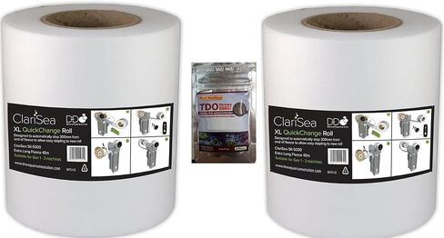 The Aquarium Solution Clarisea 5000 Replacement Fleece D-D for Clarisea SK-5000 Generation 1 to Generation 3 Free Aquarium Fish Food (Two Clarisea 5000 Rolls) in Kuwait