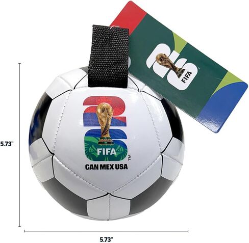 Littlearth Pet Soccer Ball Toy – Officially Licensed FIFA World Cup 2026 in Kuwait