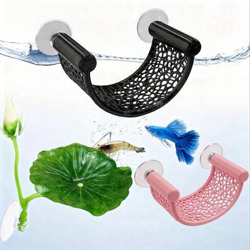 3pcs Betta Fish Hammock, Betta Fish Tank Accessories, Floating Rest Platform for Small Nano Aquariums in Kuwait