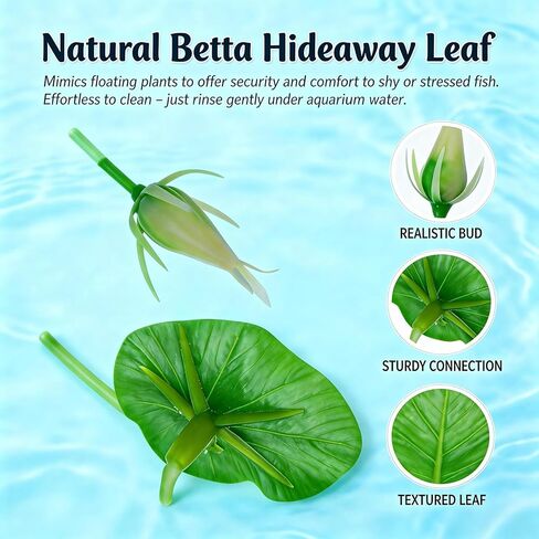 3pcs Betta Fish Hammock, Betta Fish Tank Accessories, Floating Rest Platform for Small Nano Aquariums in Kuwait