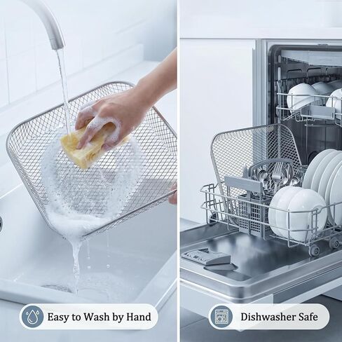 Air Fryer Oven Baskets for Gourmia 14QT Air Fryers, Premium Mesh Shelf Dehydrator Rack Grid Grill Pan Crisper Cooking Plate Tray Insert Grate for Gourmia Air Fryer Oven, Dishwasher Safe in Kuwait