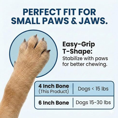 ألعاب مضغ الكلاب من SPOT Bam-Bones Puppy T-Bone، بنكهة الدجاج، 4 بوصات، عبوتان، ألياف الخيزران والمطاط المرن، تصميم سهل الإمساك للمضغ اللطيف والجراء والكلاب الصغيرة حتى 15 رطلاً in Kuwait