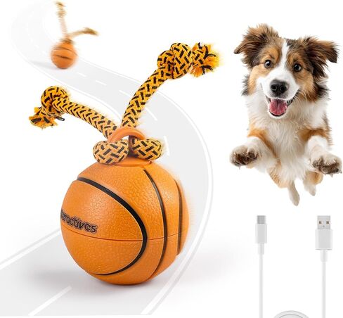 ALL FOR PAWS Interactive Dog Ball Toys, Moving Dog Ball Toy for Boredom, Puppy Enrichment Toy for Mental Stimulation Motion Activated Spinning Balls for Small Medium Large Dogs, USB Rechargeable in Kuwait
