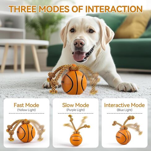 ALL FOR PAWS Interactive Dog Ball Toys, Moving Dog Ball Toy for Boredom, Puppy Enrichment Toy for Mental Stimulation Motion Activated Spinning Balls for Small Medium Large Dogs, USB Rechargeable in Kuwait