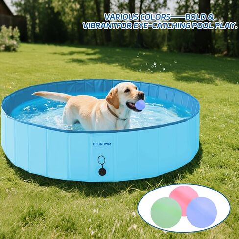 6Pcs Reusable Silicone Balls, Soft Silicone Balls for Dog Swimming Pools, Accompany Pets for Outdoor Sports, Separable Water Bullets in Kuwait