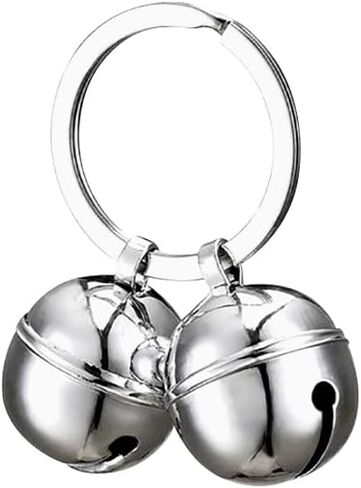 GSHLLO Dog Collar Bells Extra Loud Cat Bells Pet Necklace Bell Pendant Puppy Tracker Bells Metal Kitten Bell Charms Animal Training Jingle Bells with Key Ring in Kuwait