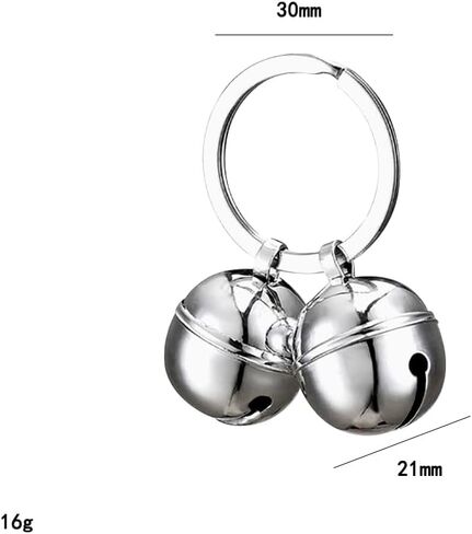 GSHLLO Dog Collar Bells Extra Loud Cat Bells Pet Necklace Bell Pendant Puppy Tracker Bells Metal Kitten Bell Charms Animal Training Jingle Bells with Key Ring in Kuwait