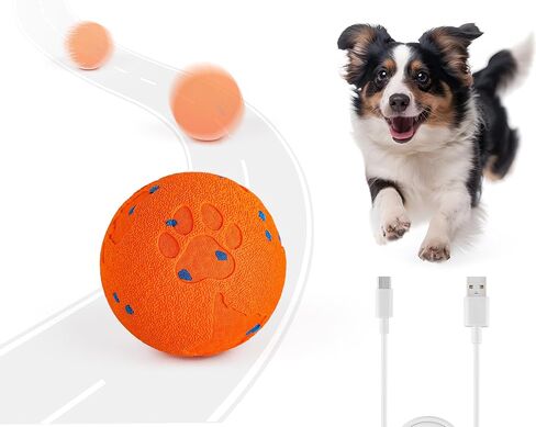 لعبة الكلاب التفاعلية ALL FOR PAWS، كرة متحركة ذكية مع وضعين للعب، مادة E-TPU، كرة كذاب قابلة لإعادة الشحن عبر USB للكلاب المتوسطة والكبيرة الحجم، التدحرج التلقائي يبقي الكلب مشغولاً in Kuwait
