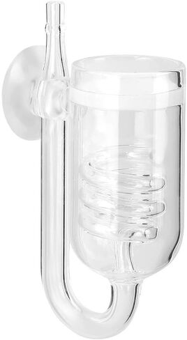 CO2 Diffuser UShaped Glass Diffuser Aquarium CO2 Carbon Dioxide Reactor with Suction Cup for Aquarium Plants in Kuwait