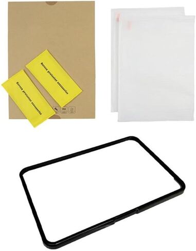 2 PCS Tempered Glass Screen Protector Film for Thermomix for TM7 for Thermomix for TM7 Accessories with PC+ABS for Bezel Frame，Ultra Clear Scratch Resistant for Full Screen and Corner Protection in Kuwait