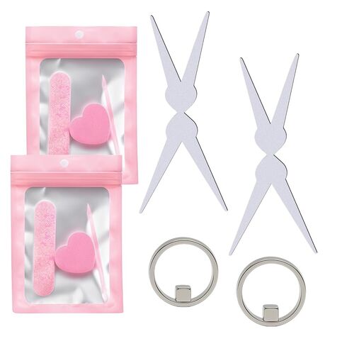 2pcs Ring Cat Eyes Magnet for Nails, Cateye Magnet for Nails, Y-Shaped & Hollow Ring Nail Magnet for Halo, French, Magnetic Nail Art Tool for Home DIY, Beginners & Nail Artists in Kuwait