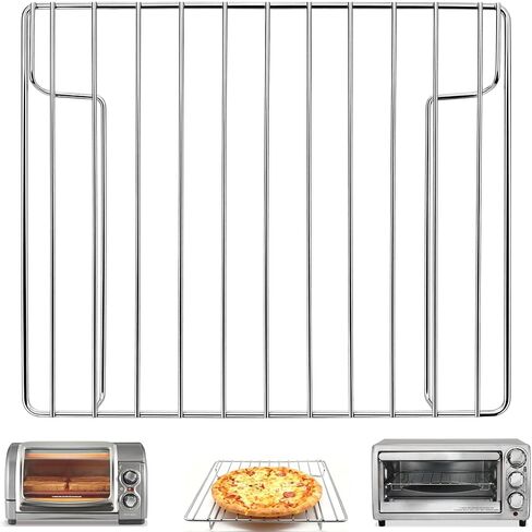 Toaster Oven Tray Rack Set for Hamilton Beach Easy Reach 4 Slice Countertop Toaster Oven, 10.9×9.2" Food Grade Steel Toaster Oven Accessories Sheet Pan Replacement Parts, Dishwasher Safe in Kuwait