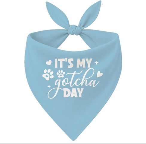 It's My Gotcha Day Brother Dog Bandana، إكسسوارات وشاح أزرق للكلاب الأليفة، باندانا للكلاب الصغيرة والمتوسطة، وشاح مثلث للحيوانات الأليفة، هدايا لمحبي الكلاب in Kuwait