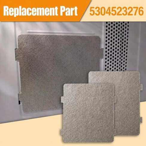2Pcs 5304523276 Microwave Waveguide Cover Mica Sheet Replacement Fit for Frigidaire Electrolux Microwave FFMV1846VSA FMOS184LBFA LFMV1846VFA Replaces 4960202 AP6979923 PS12746600 in Kuwait
