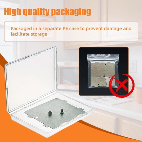 2Pcs WB39X10034 Microwave Waveguide Cover Mica Sheet Replacement 3.8" x 4.6" Fit for GE Microwave Oven PEB7227AN3DD JES1097SMSS Replaces 262100100006 AP4980541 PS3486812 in Kuwait