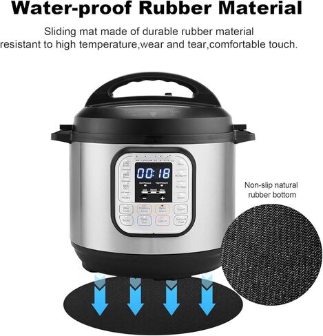حصيرة انزلاقية لطباخ الضغط مع وعاء فوري سعة 6 لتر، وسادة منزلق للطباخ المقاوم للماء شديدة التحمل للوعاء الفوري المزدوج 7 في 1 لطباخ الضغط الكهربائي/لطباخ الضغط COSORI 6QT in Kuwait
