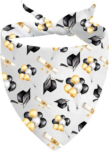 JXGZSO 1 Piece Graduation Announcement Dog Bandana Graduation Themed Tie On Scarf Grad Party Gift (Graduation Dog) in Kuwait