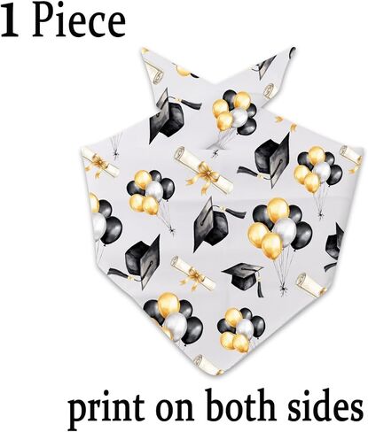JXGZSO 1 Piece Graduation Announcement Dog Bandana Graduation Themed Tie On Scarf Grad Party Gift (Graduation Dog) in Kuwait