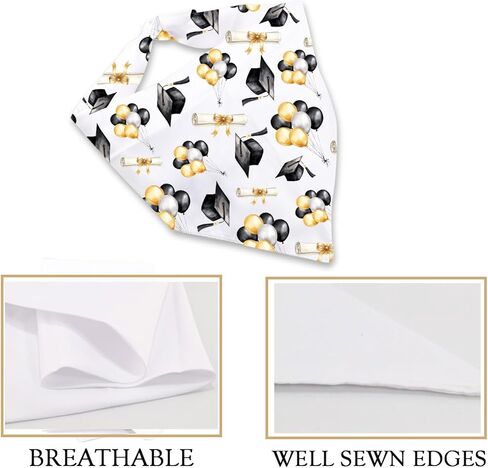 JXGZSO 1 Piece Graduation Announcement Dog Bandana Graduation Themed Tie On Scarf Grad Party Gift (Graduation Dog) in Kuwait